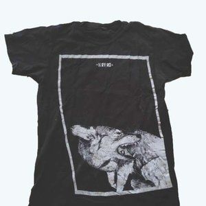 Mens Tultex HRVRD wolf graphic tee
